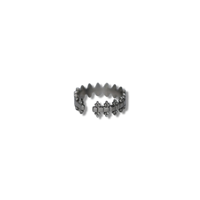Bague ajustable en acier inoxydable ✨