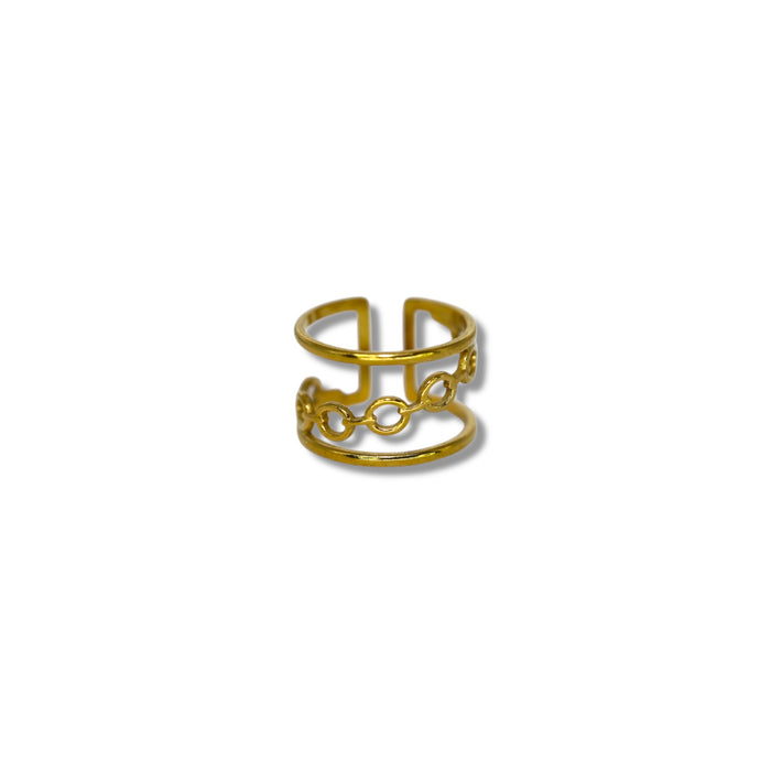 Bague ajustable en acier inoxydable ✨