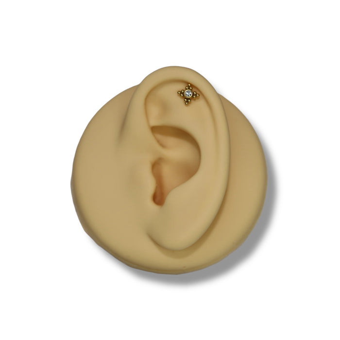 Piercing Étoile Royale Or - Acier Inoxydable ✨