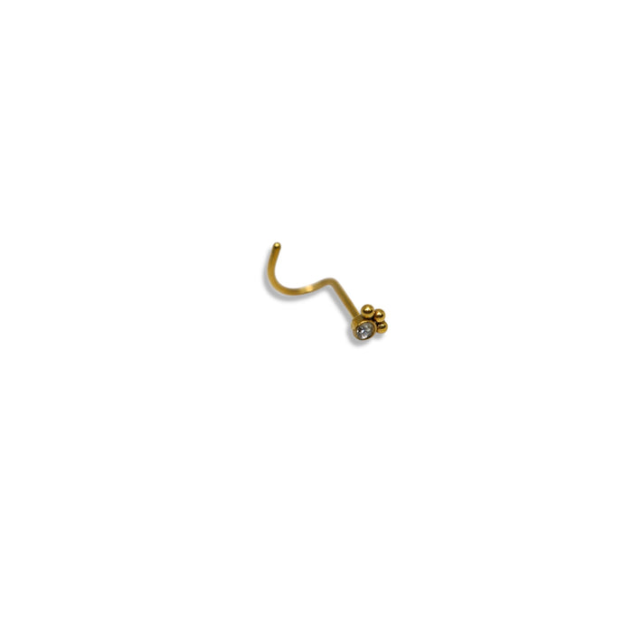 Piercing Nez Zircon & Billes – Acier Inoxydable ✨