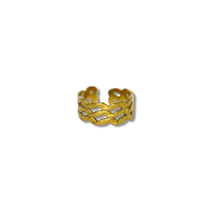 Bague ajustable en acier inoxydable ✨