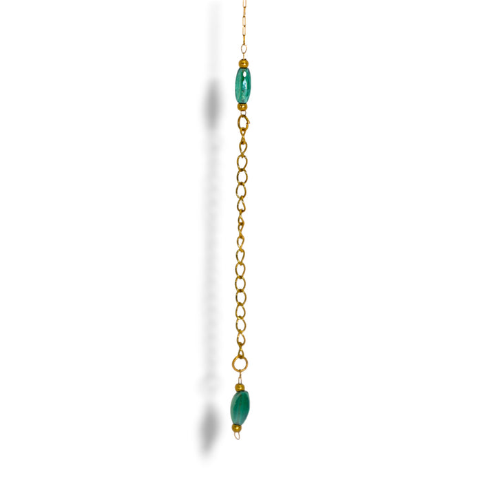 Bracelet artisanal fait main – Perles émeraudes ✨