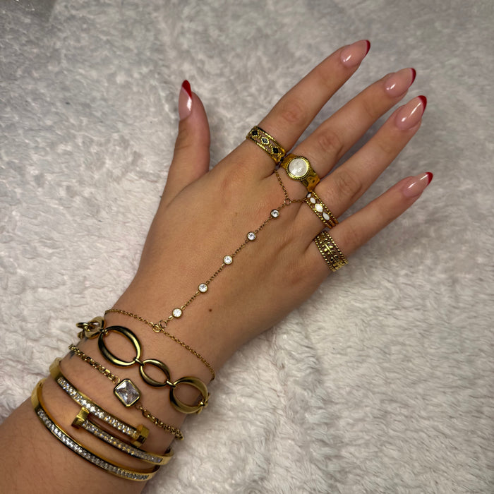 Bague ajustable en acier inoxydable ✨