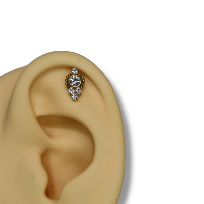 Piercing Majestic Argent - Acier Inoxydable ✨