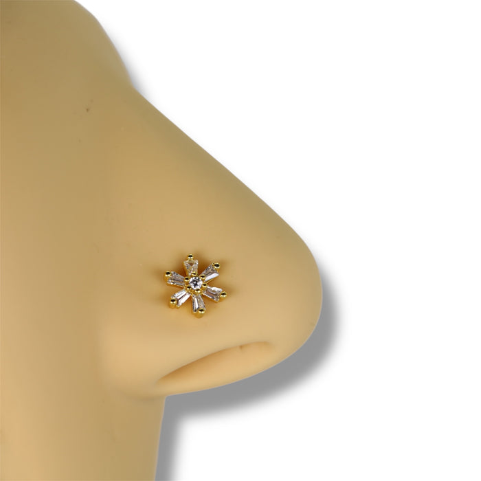 Piercing nez doré tige en L - Acier Inoxydable ✨