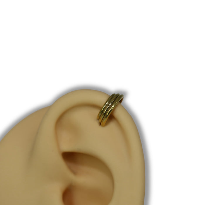 Piercing Multi-Anneaux Clipsable Or - Acier Inoxydable ✨