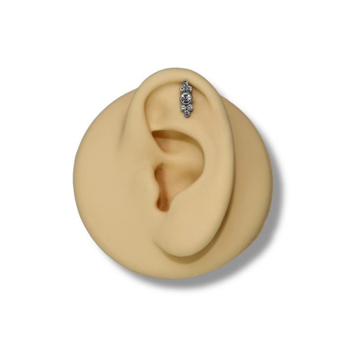 Piercing Éclat Impérial Argent - Acier Inoxydable ✨