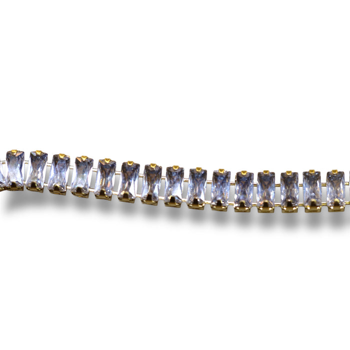 Bracelet Tennis en zirconium – Modèle or  ✨