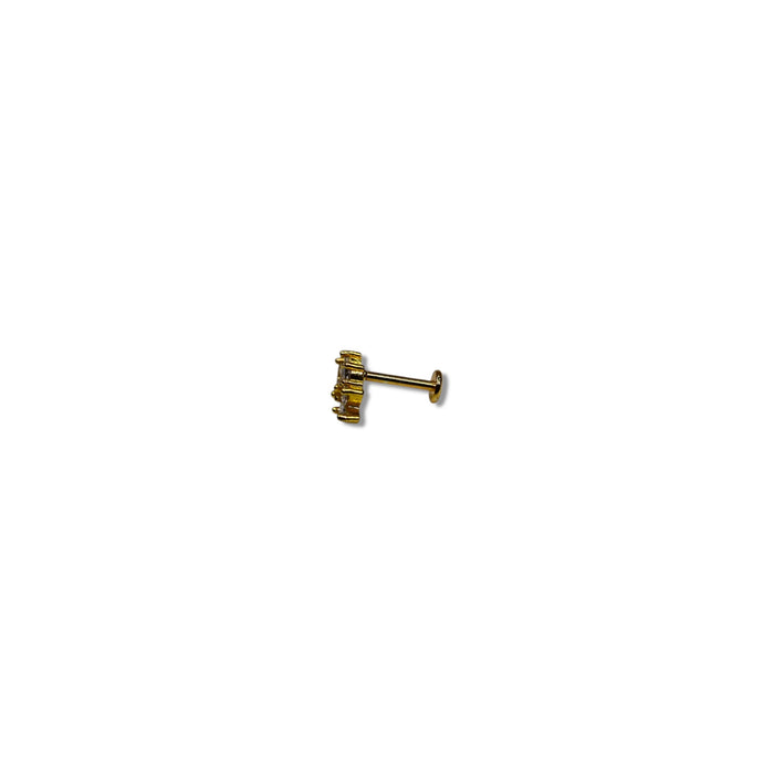 Piercing Élégance Baguette Or - Acier Inoxydable ✨