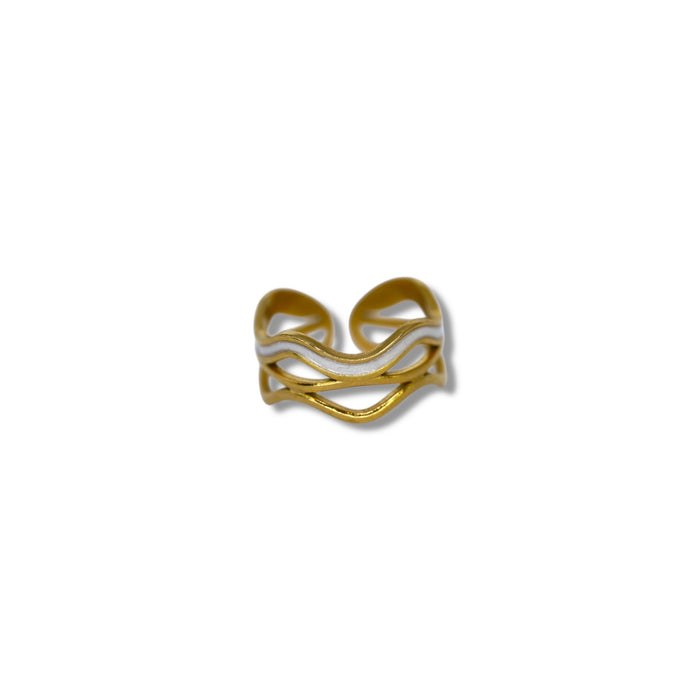 Bague ajustable en acier inoxydable ✨