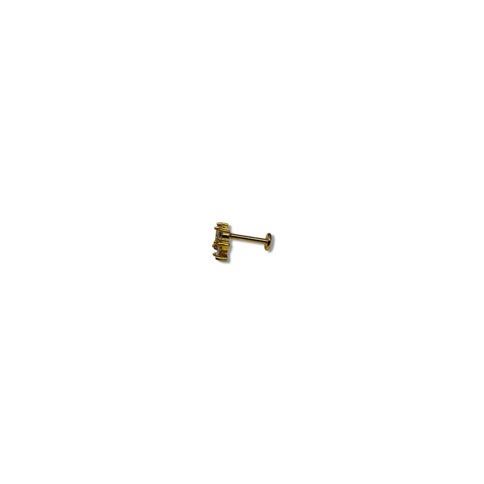 Piercing Feuillage Éclat Or - Acier Inoxydable ✨