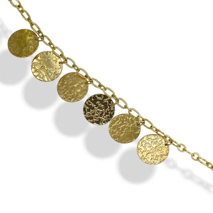 Bracelet médaillons dorés – Acier Inoxydable ✨