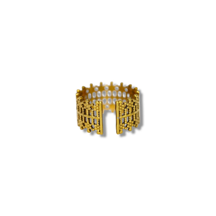Bague ajustable en acier inoxydable ✨