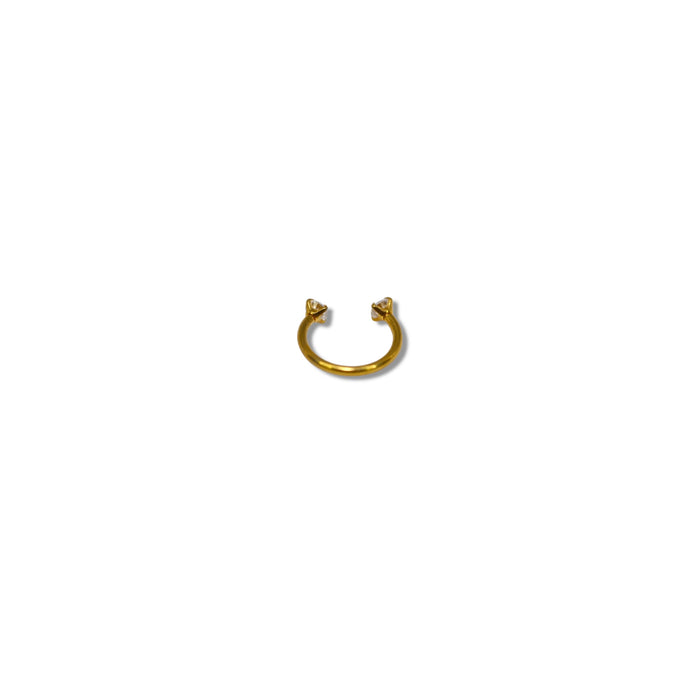 Piercing Fer à Cheval Strass – Acier Inoxydable ✨