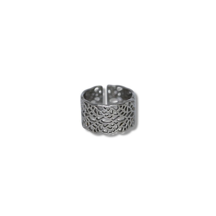 Bague ajustable en acier inoxydable ✨