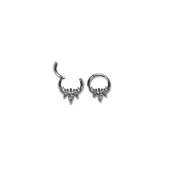 Piercing Anneau Strass – Acier inoxydable ✨