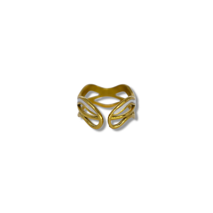 Bague ajustable en acier inoxydable ✨