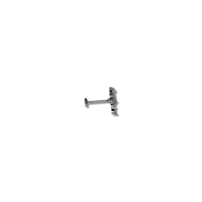Piercing Élégance Feuillage Argent - Acier Inoxydable ✨
