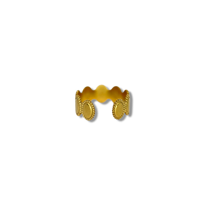 Bague ajustable en acier inoxydable ✨