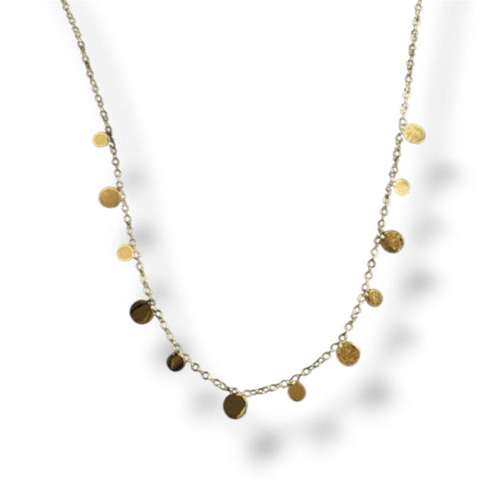 Collier ras de cou Or – Cercles lumineux ✨