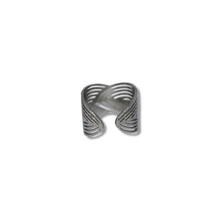 Bague ajustable en acier inoxydable ✨