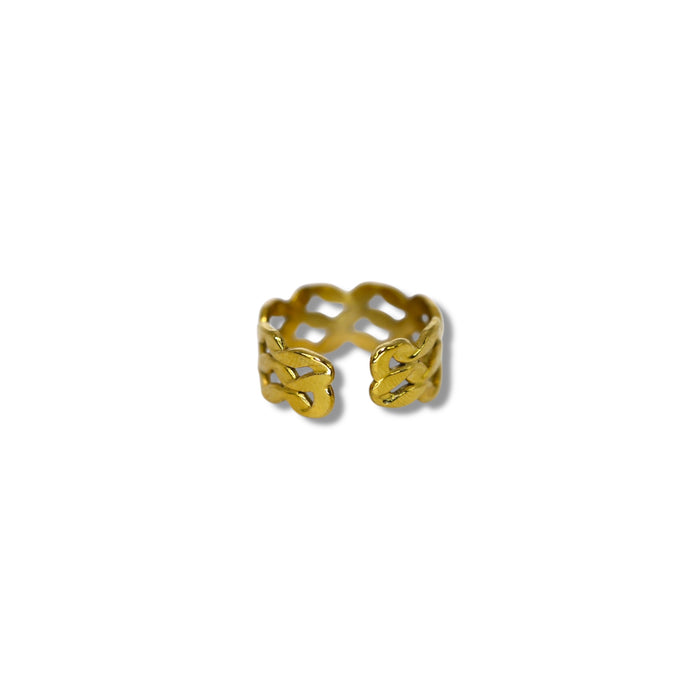 Bague ajustable en acier inoxydable ✨