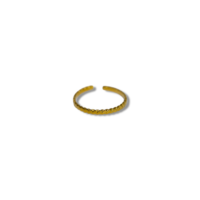 Bague ajustable en acier inoxydable ✨