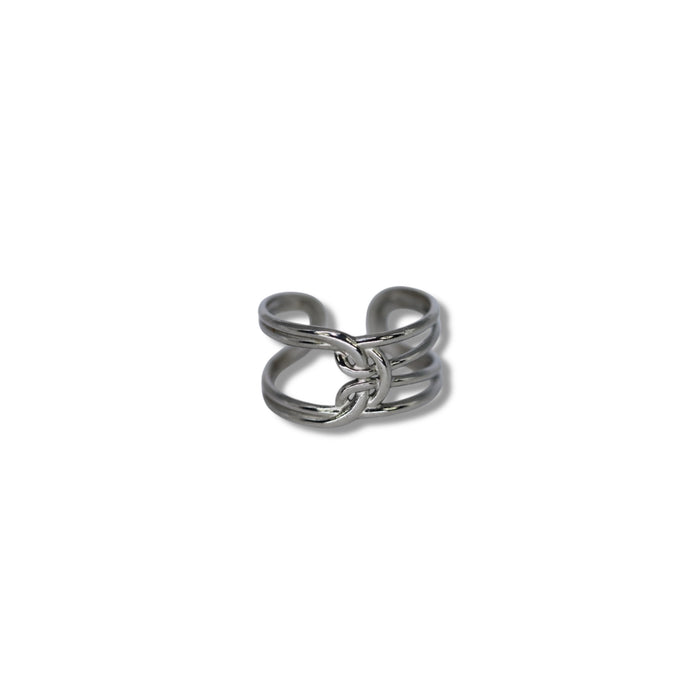 Bague ajustable en acier inoxydable ✨