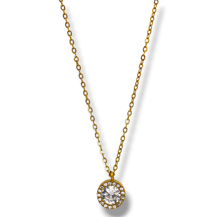 Collier pendentif scintillant - Acier Inoxydable ✨