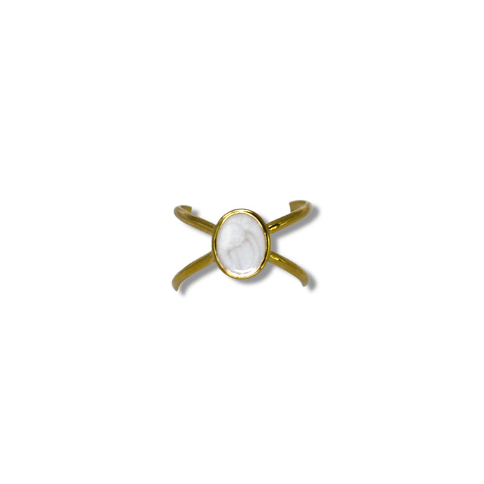 Bague ajustable en acier inoxydable ✨
