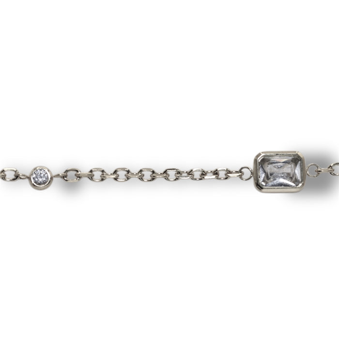Bracelet raffiné – Pierre rectangulaire cristalline ✨