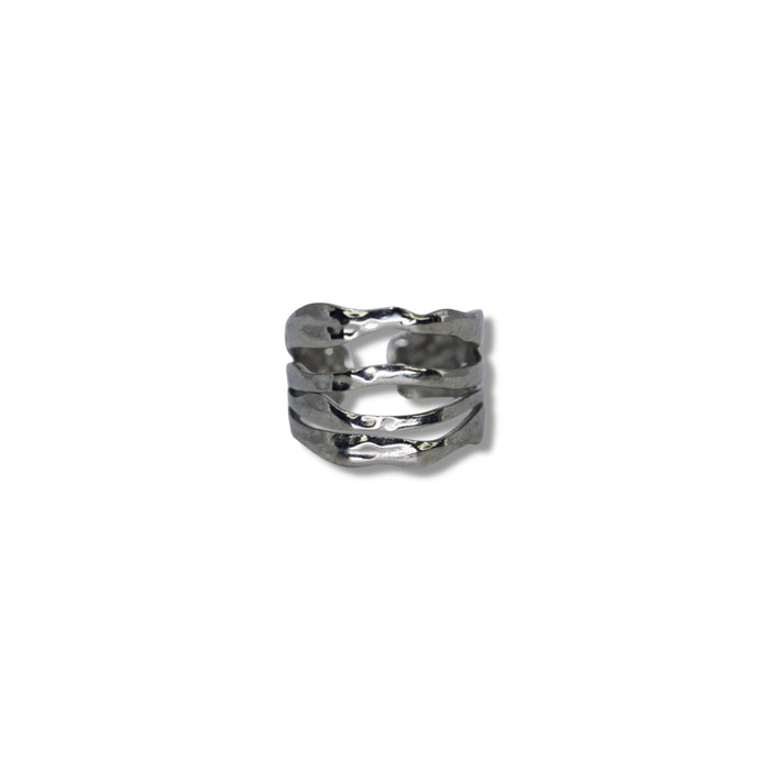 Bague ajustable en acier inoxydable ✨