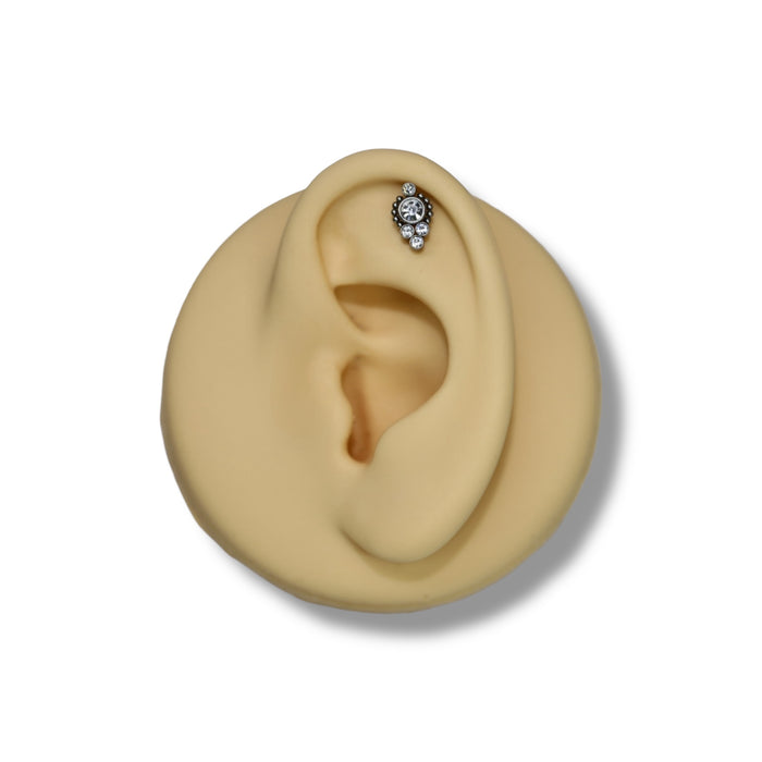 Piercing Majestic Argent - Acier Inoxydable ✨