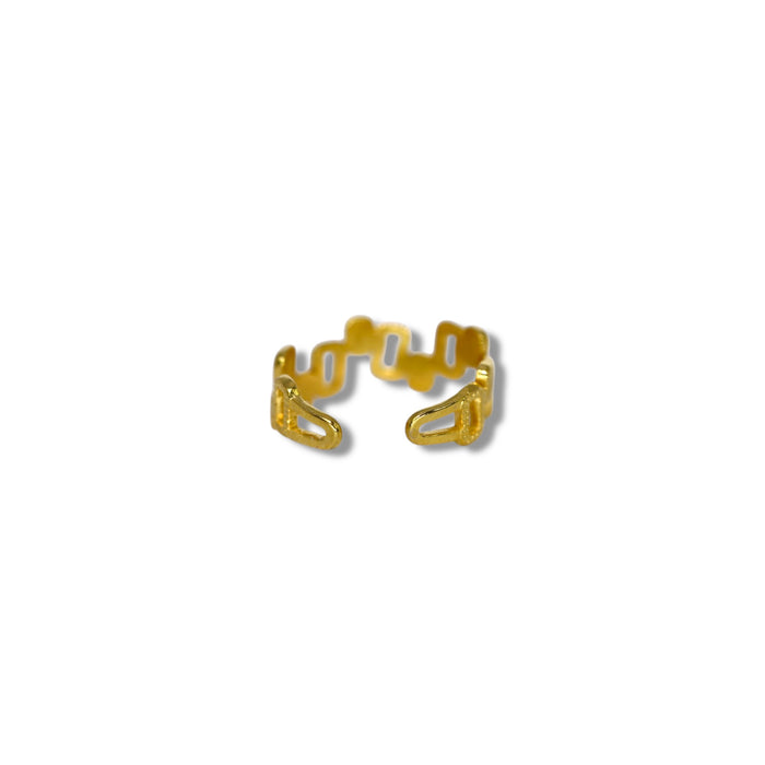 Bague ajustable en acier inoxydable ✨
